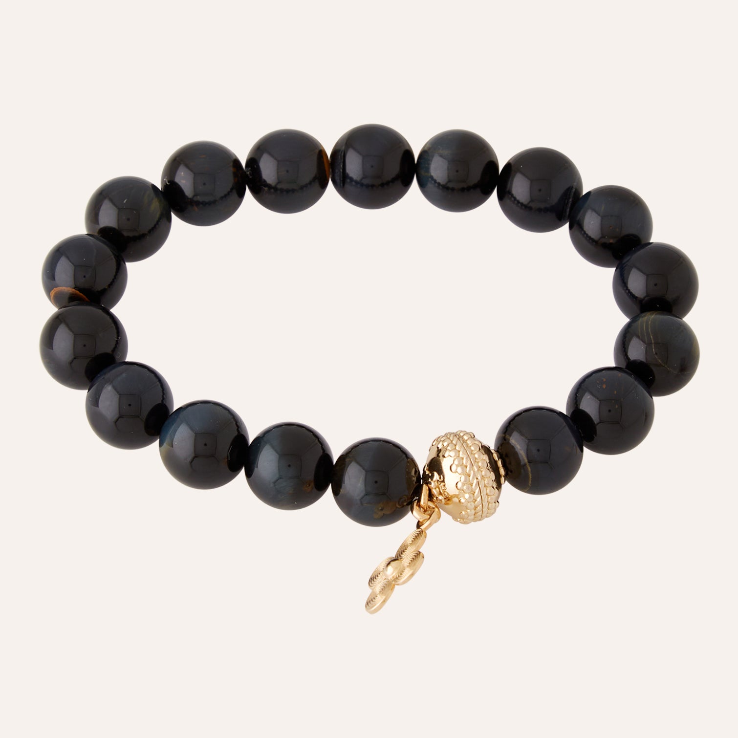 Victoire 11mm Blue Tiger's Eye Stretch Bracelet