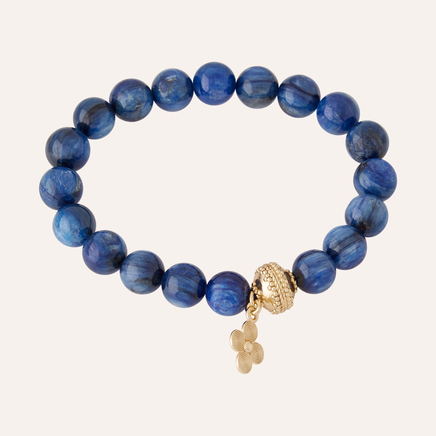 Victoire 10mm Kyanite Stretch Bracelet
