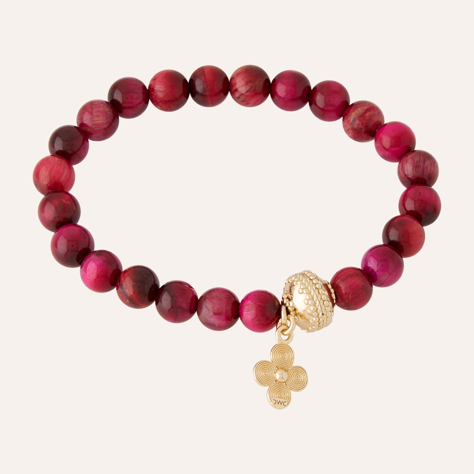 Victoire 8mm Pink Tiger's Eye Stretch Bracelet