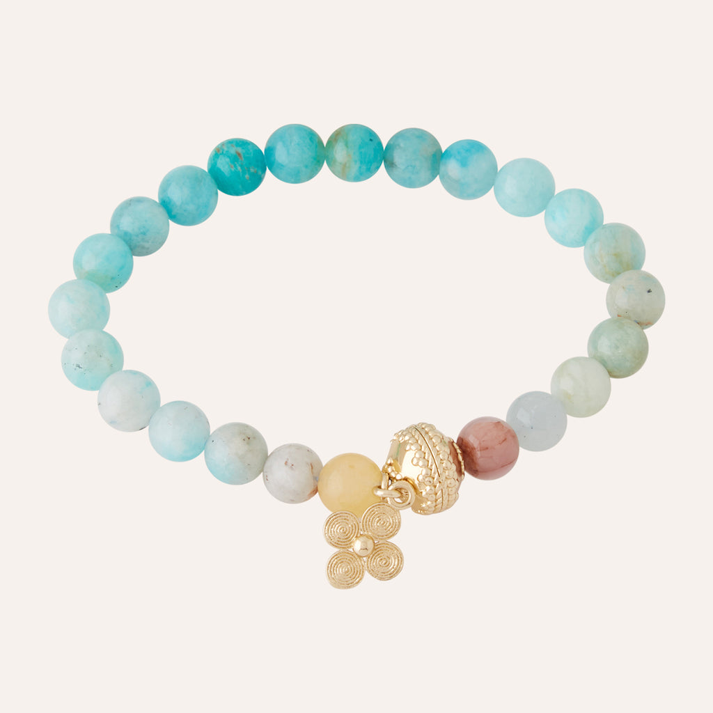 Victoire 8mm Ocean Ombre Stretch Bracelet
