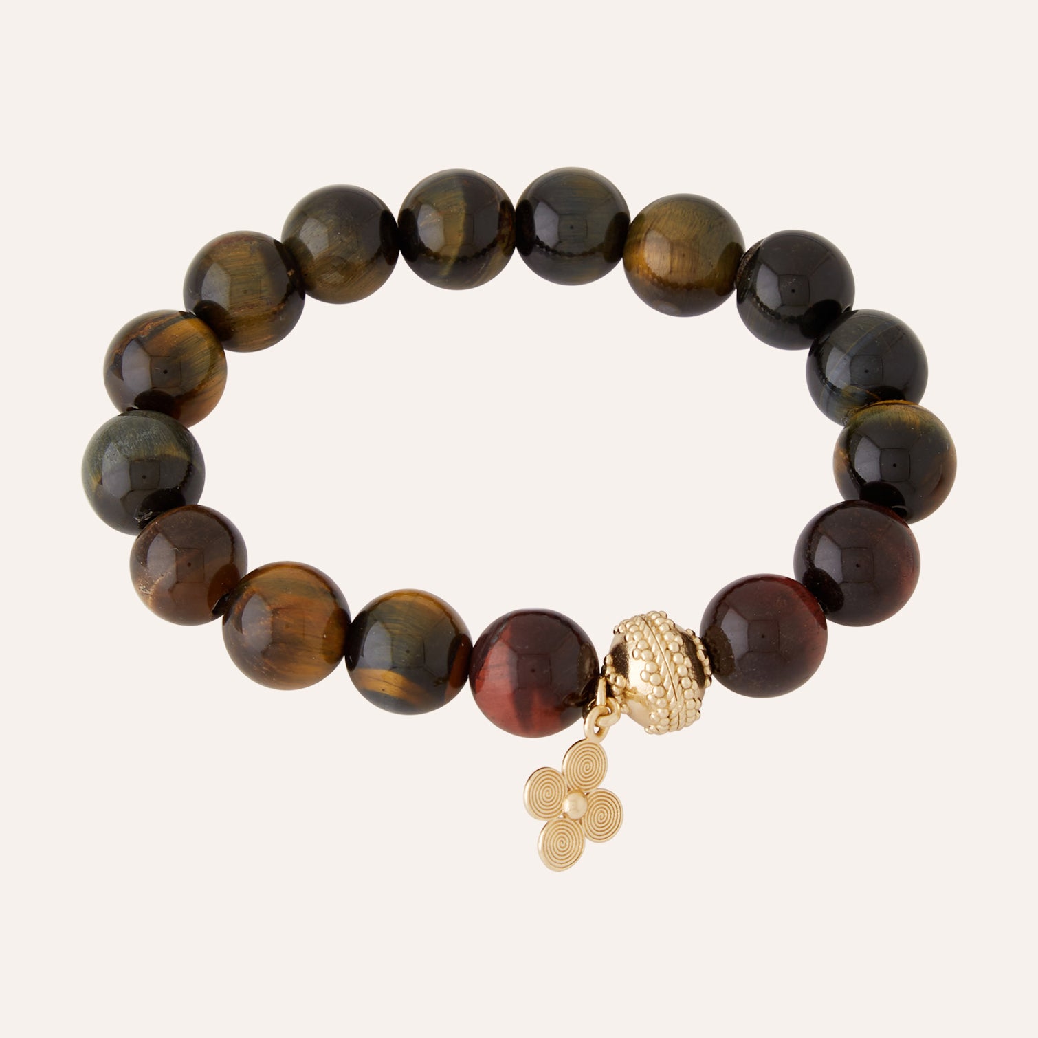 Victoire 12mm Tiger's Eye Stretch Bracelet