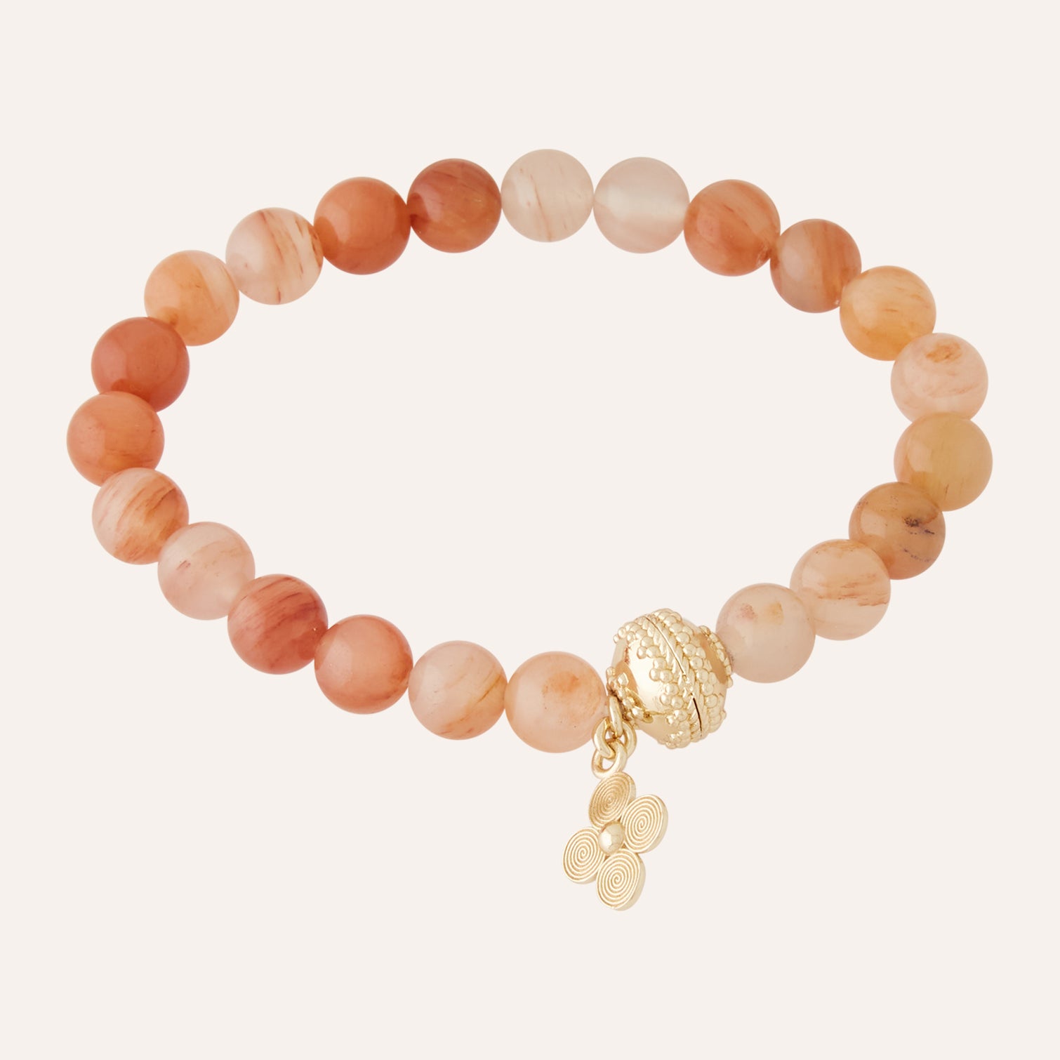 Victoire 8.5mm Carnelian Stretch Bracelet