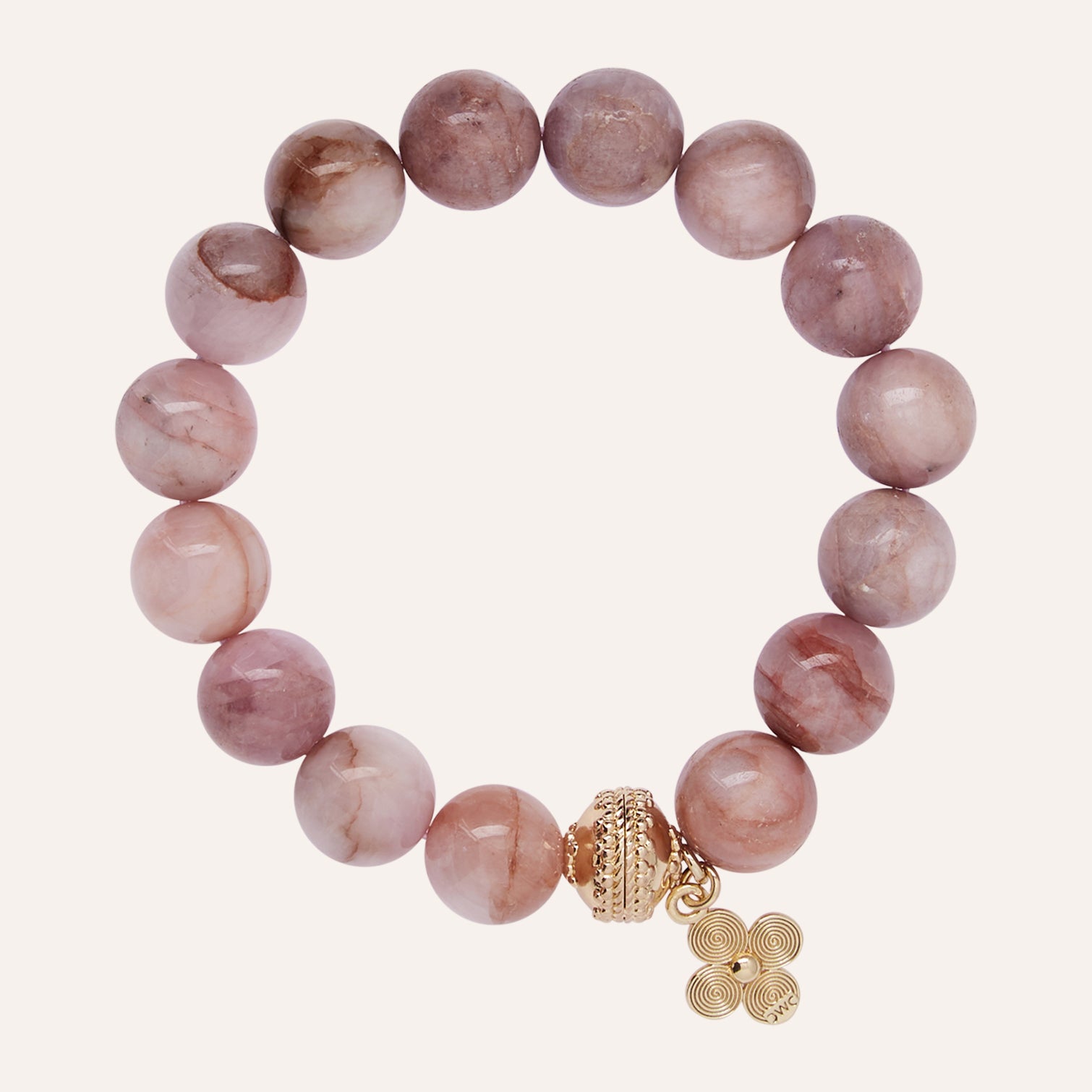 Victoire 12mm Kunzite Stretch Bracelet