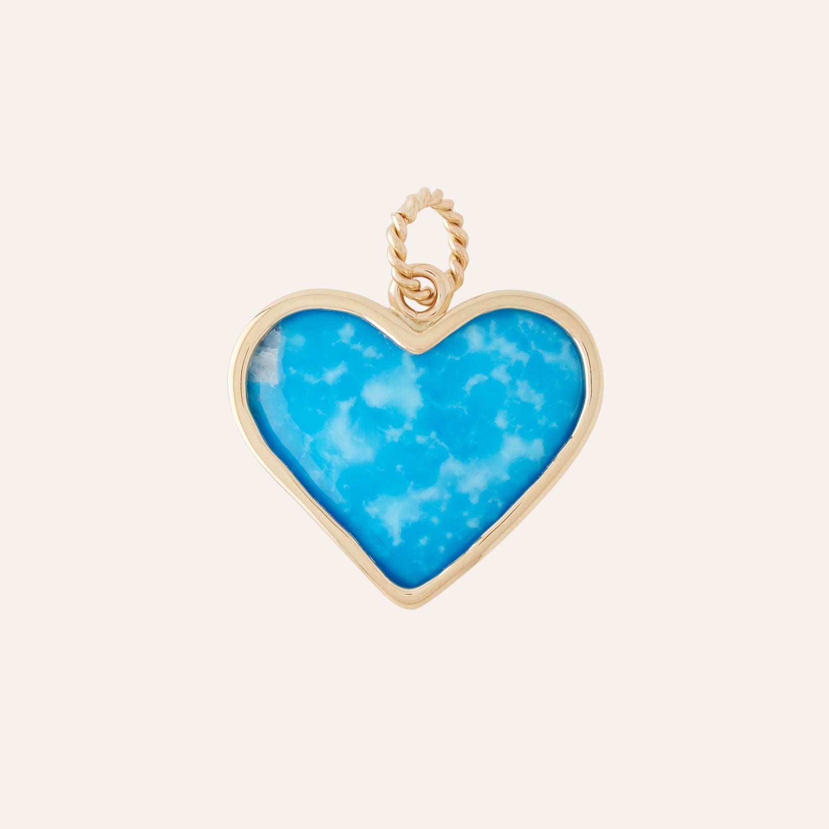 Kingman Turquoise Heart 22mm Charm