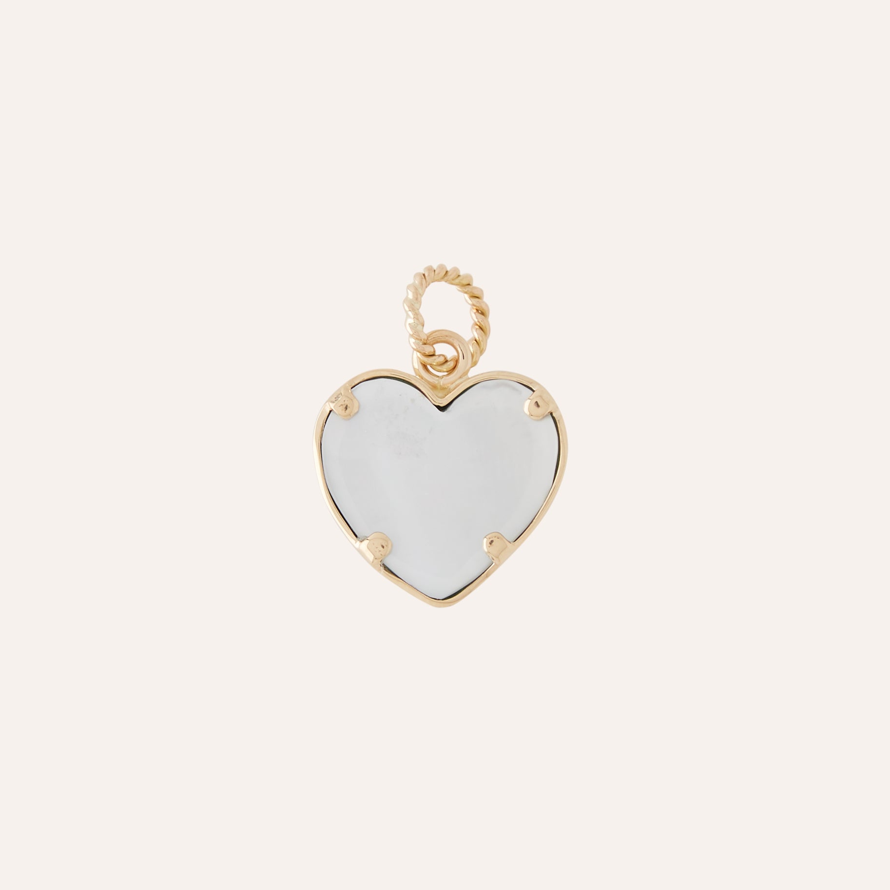 Small Kingman Turquoise Heart 15mm Charm