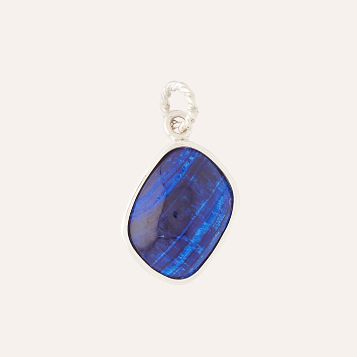 Azurite & Sterling Silver Charm