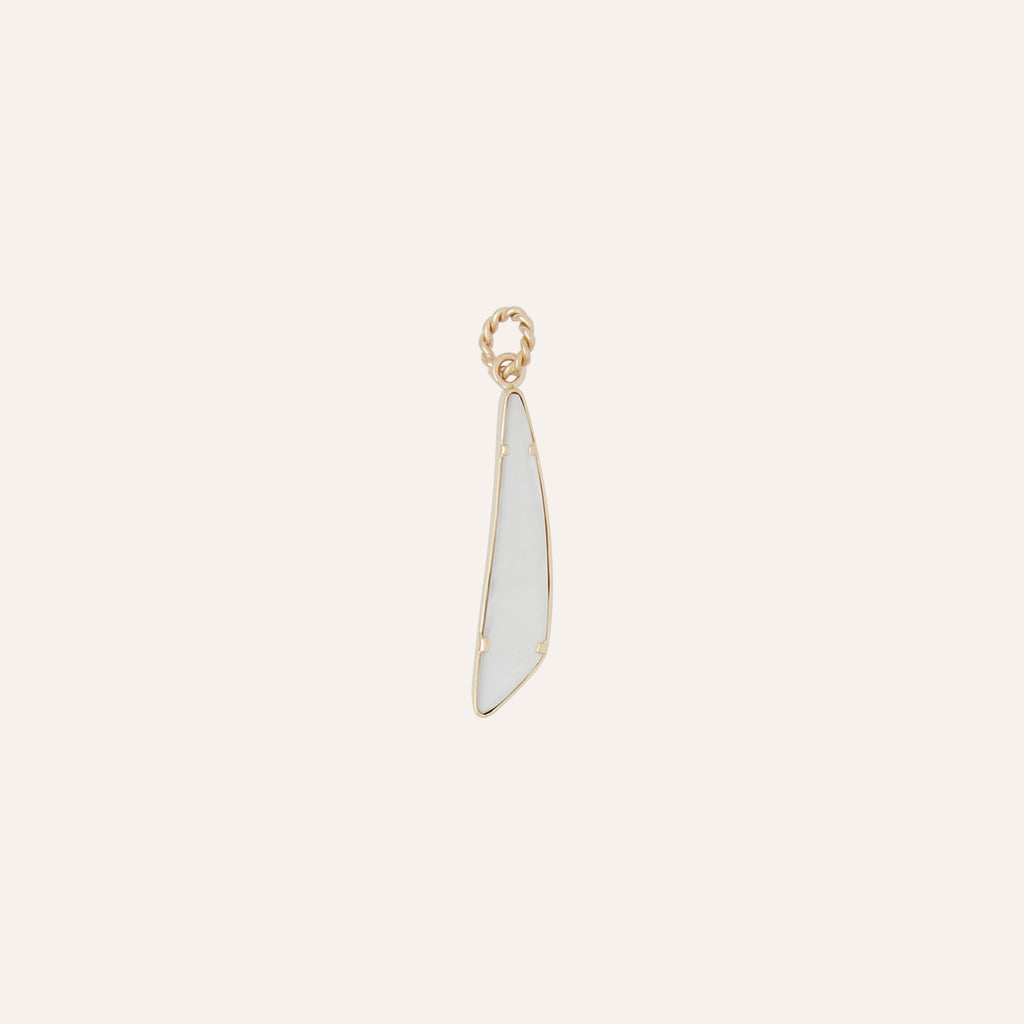 14K Druzy Wing Charm