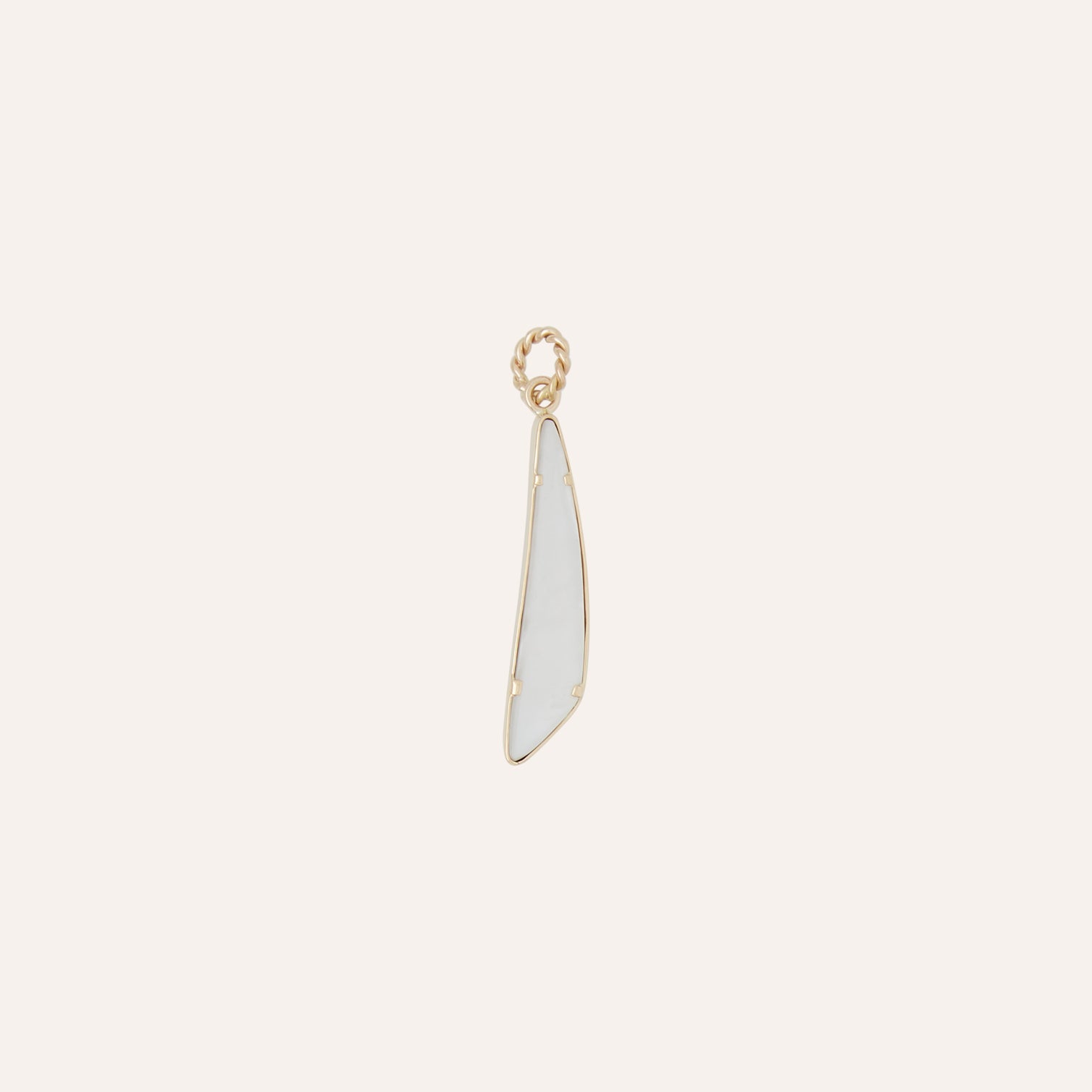 14K Druzy Wing Charm
