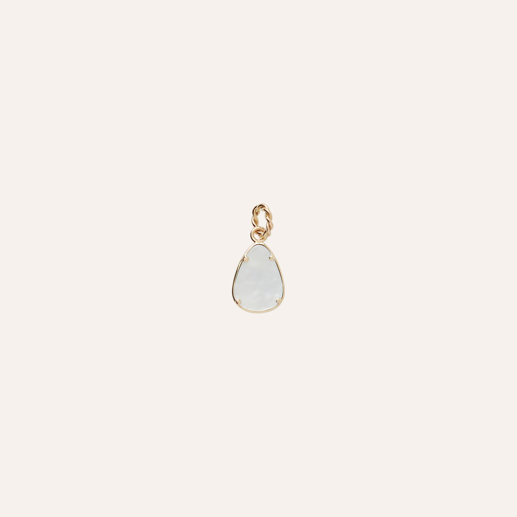 14K Golden Hill Turqouise Teardrop Charm