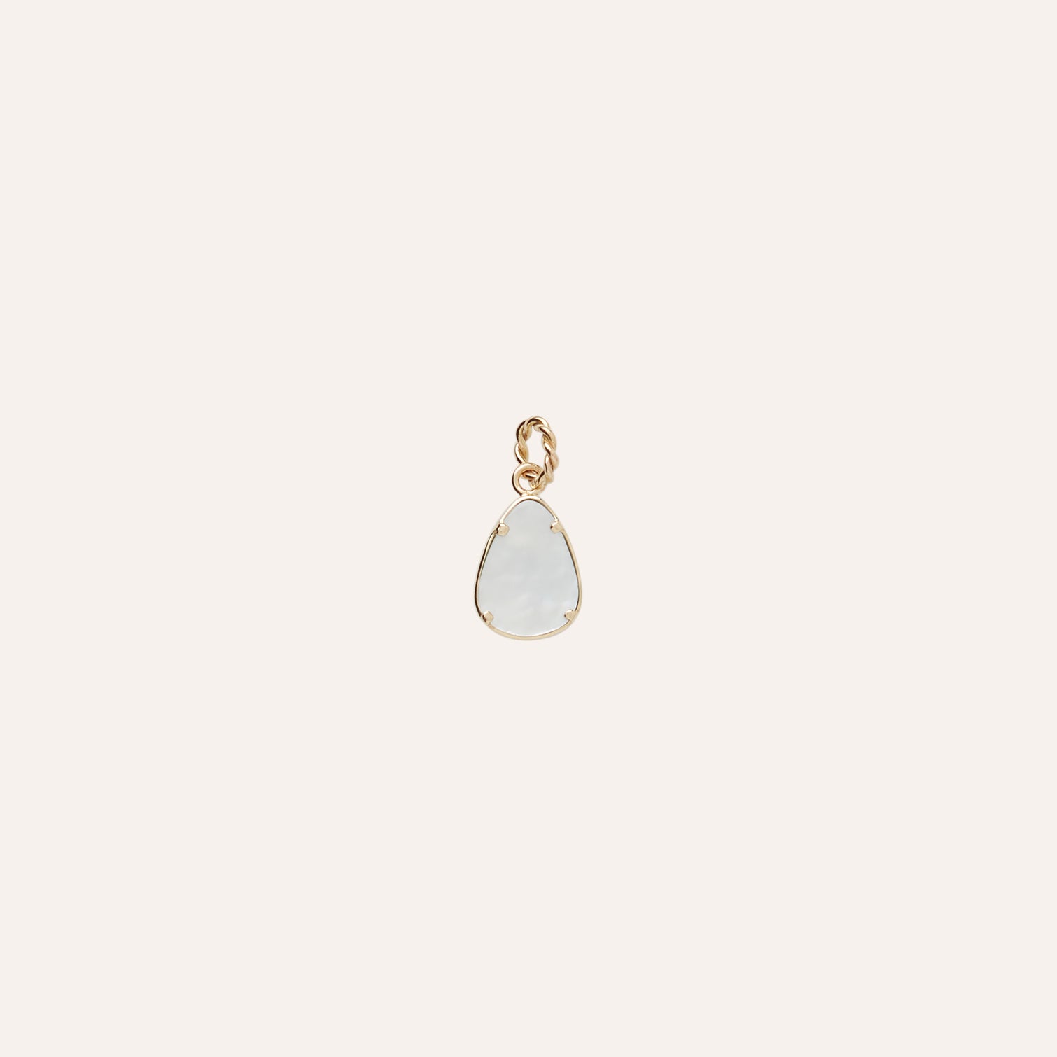 14K Golden Hill Turqouise Teardrop Charm