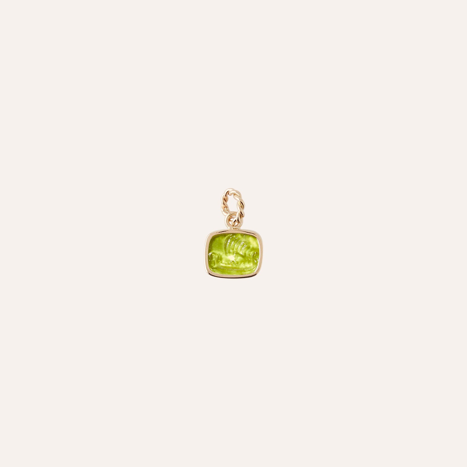 14K Green Sailboat Charm