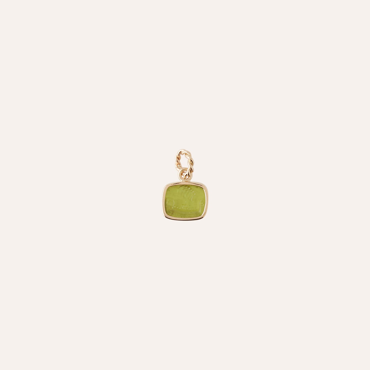 14K Green Sailboat Charm