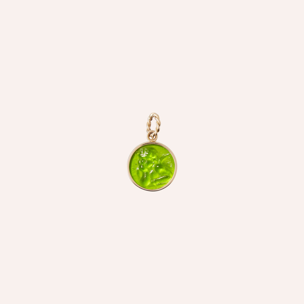 Chiara Glass Green Cherub Charm