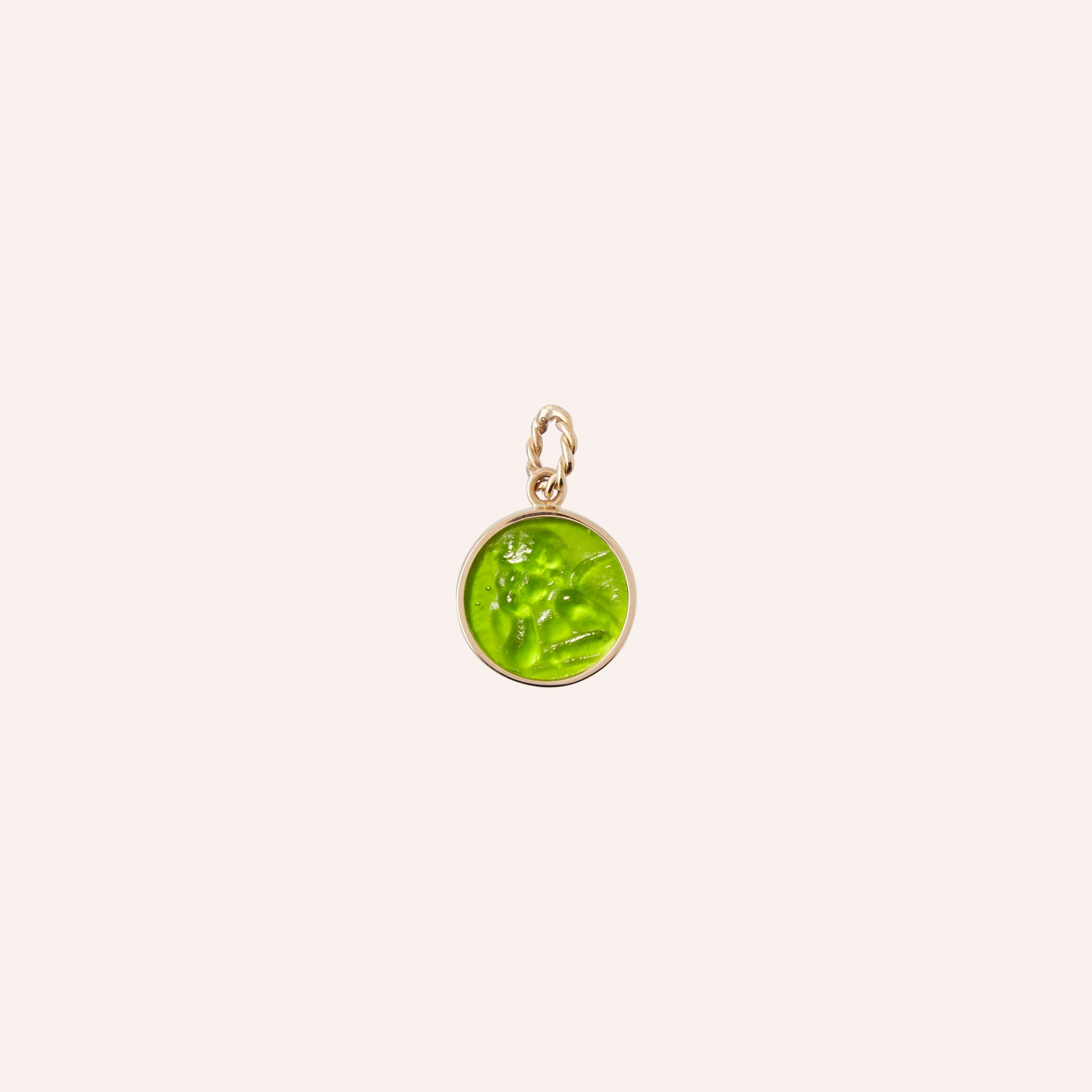 Chiara Glass Green Cherub Charm