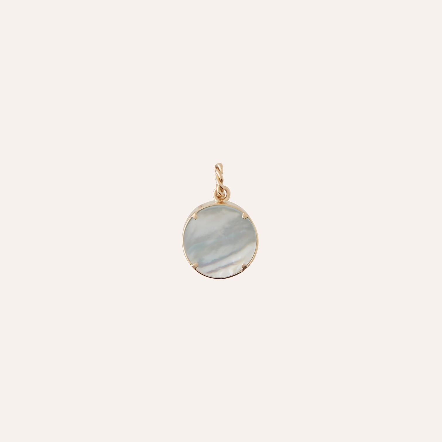 Chiara Glass Blue Topaz Cherub Charm