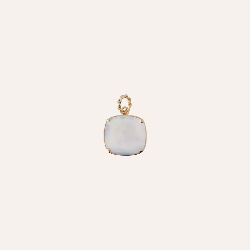 14K Winged Guardian Royal Blue Chiara Glass Charm