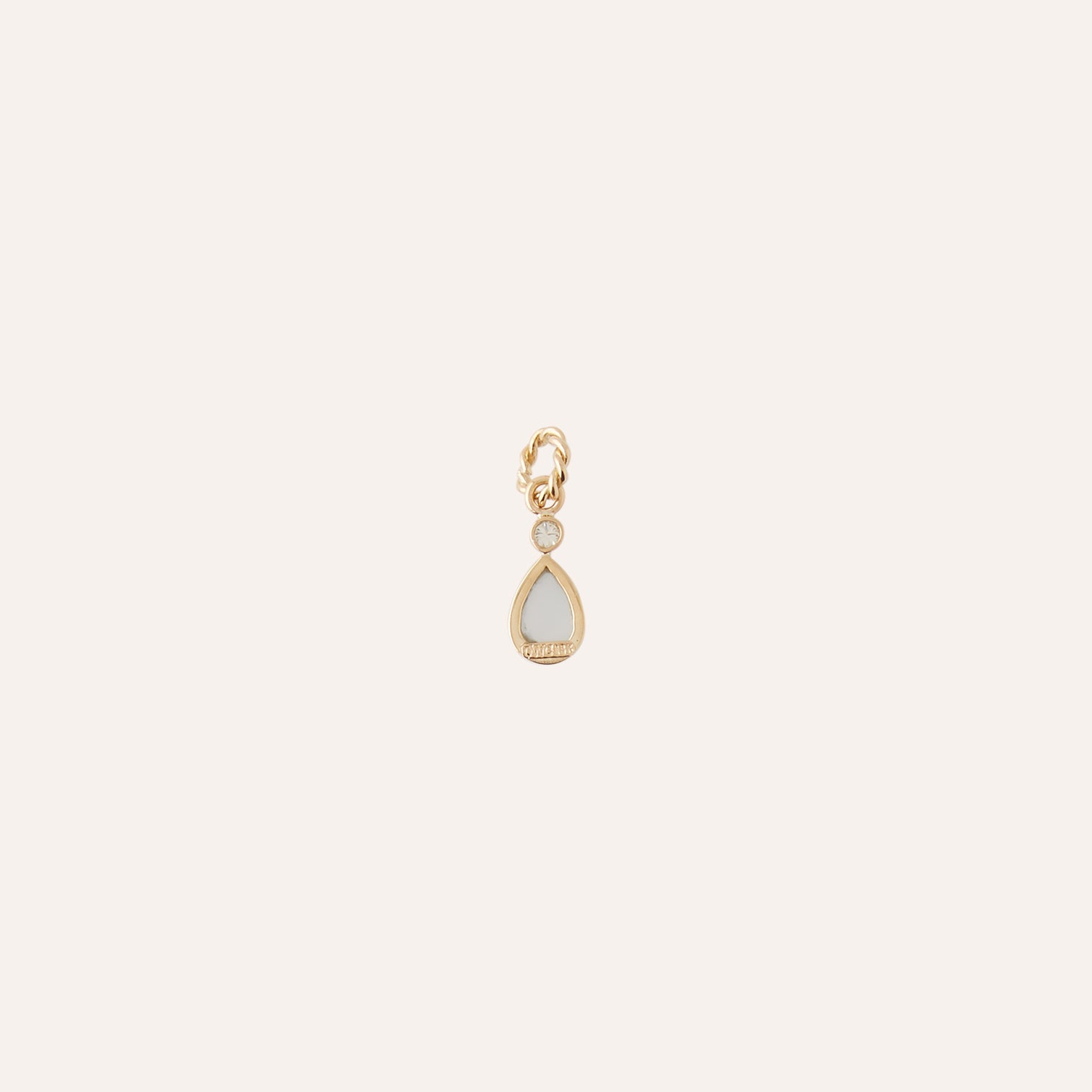 18K Candy Blue Aquamarine Marquis Charm