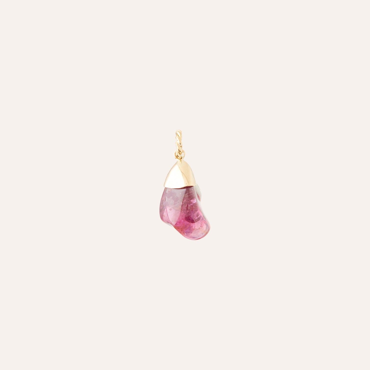 18K Purple Tourmaline Irregular Charm