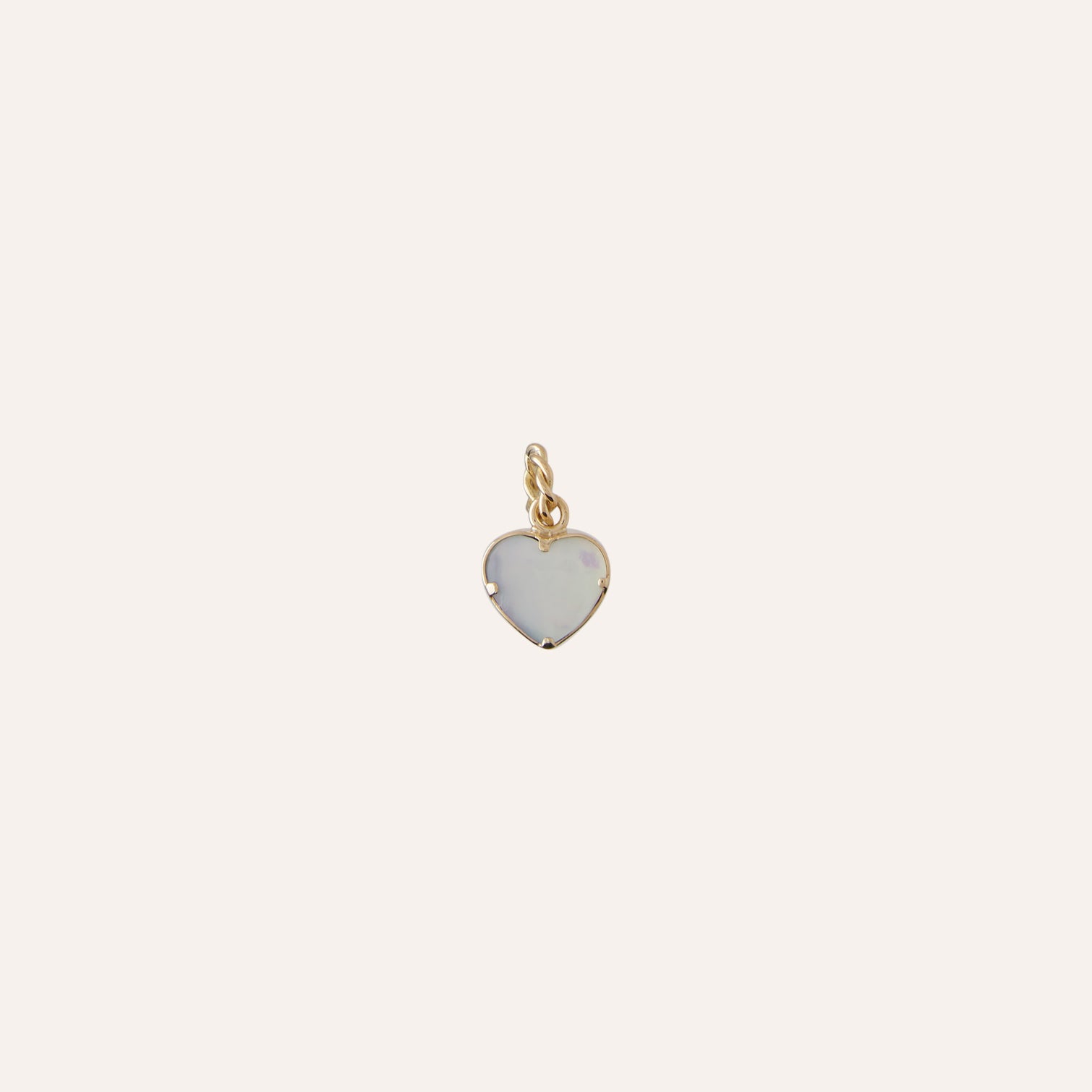 18K Tanzanite Heart Cabochon Charm