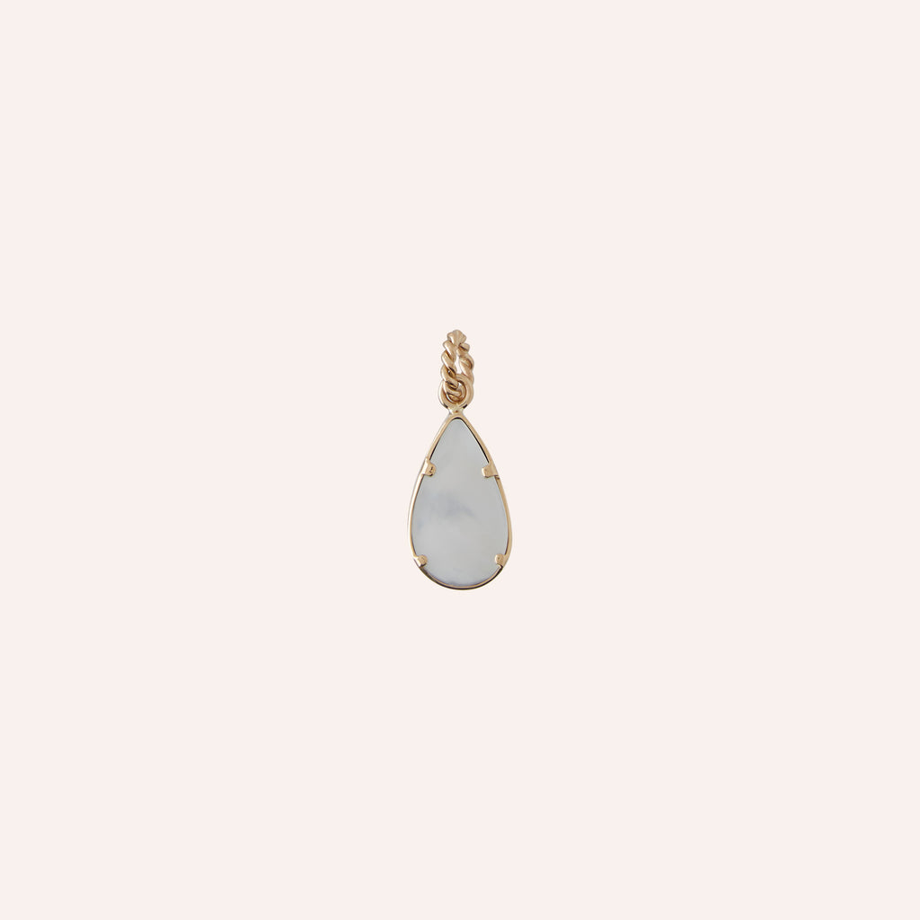 18K Blue Tanzanite Teardrop Charm