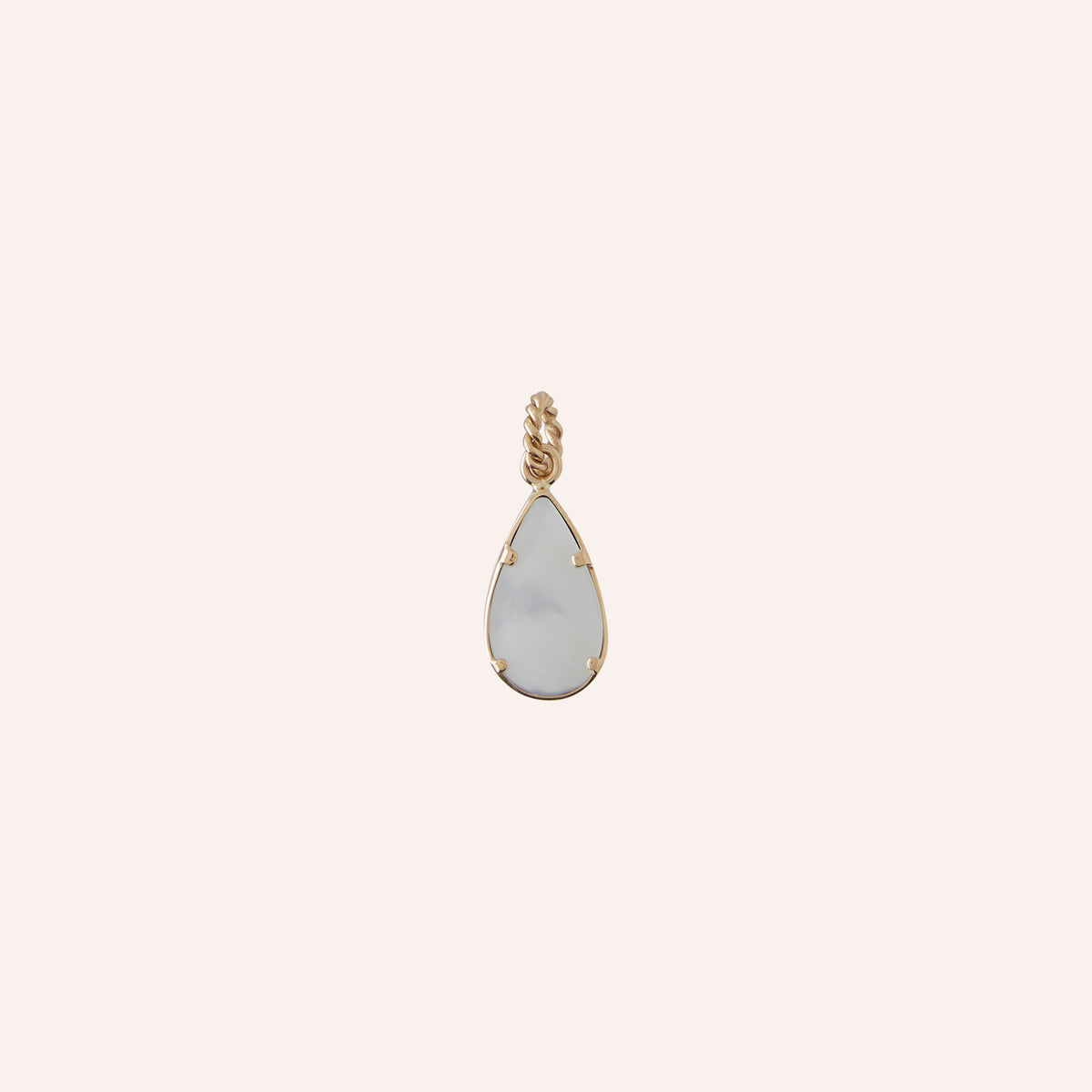 18K Blue Tanzanite Teardrop Charm