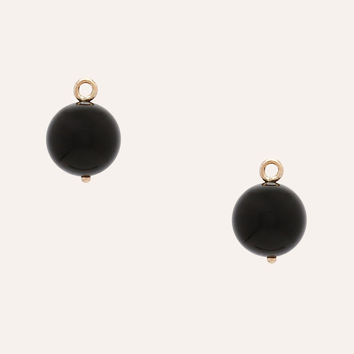 Victoire Black Onyx 12mm Earring Drops