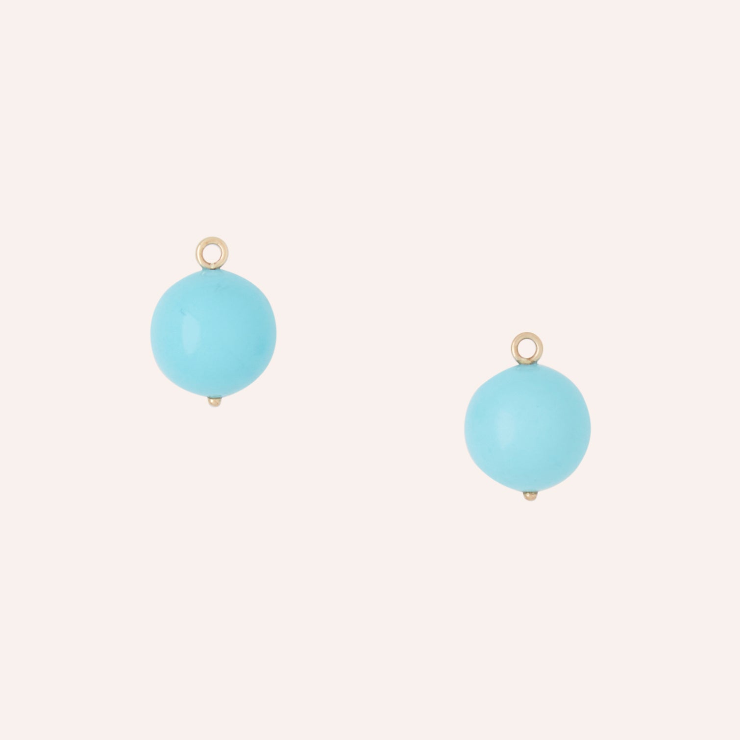 Victoire Reconstituted Turquoise 14mm Earring Drops