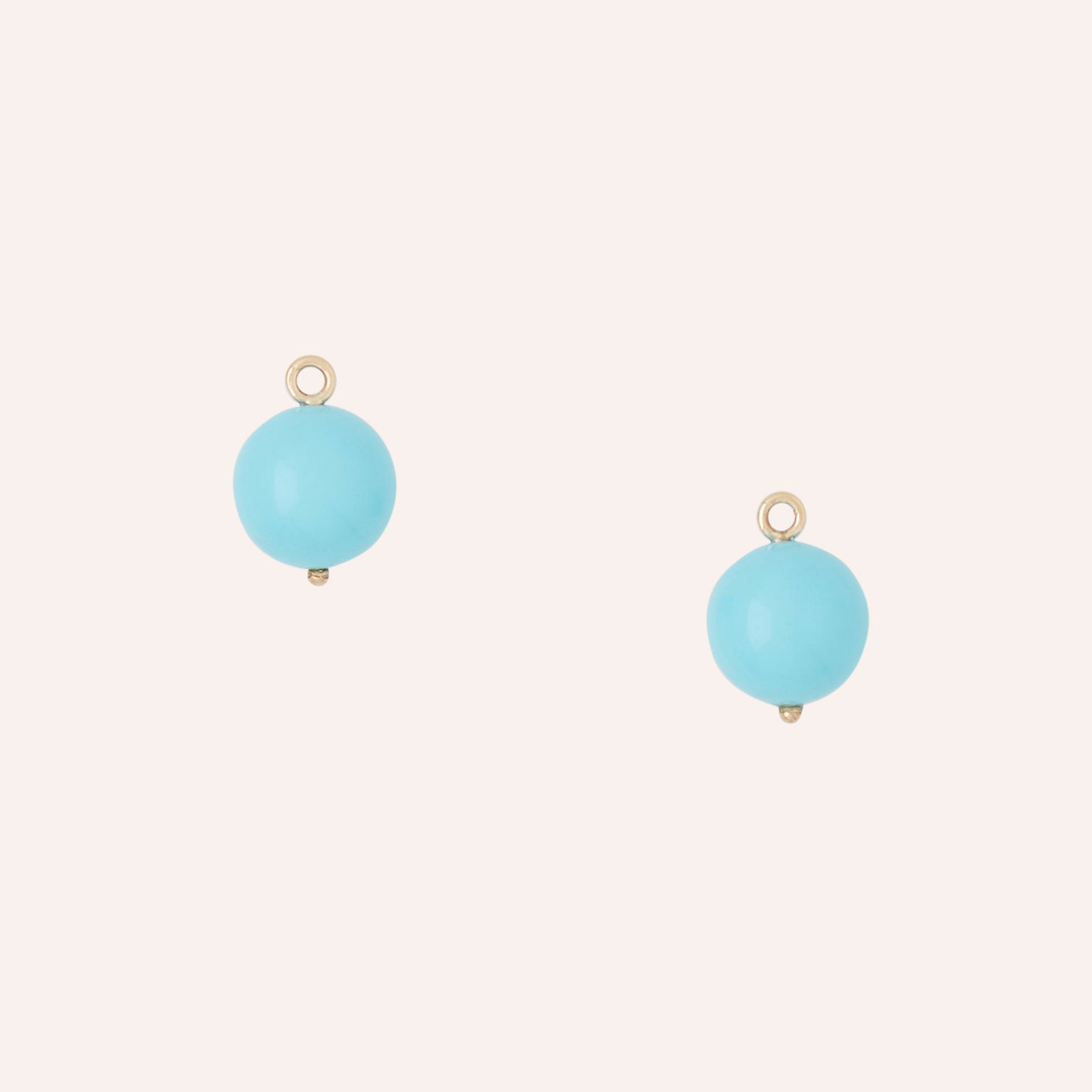 Victoire Reconstituted Turquoise 12mm Earring Drops
