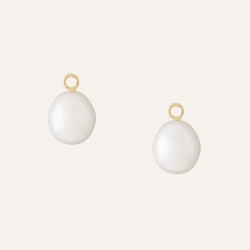 Freshwater White Pearl 11mm Earring Drops