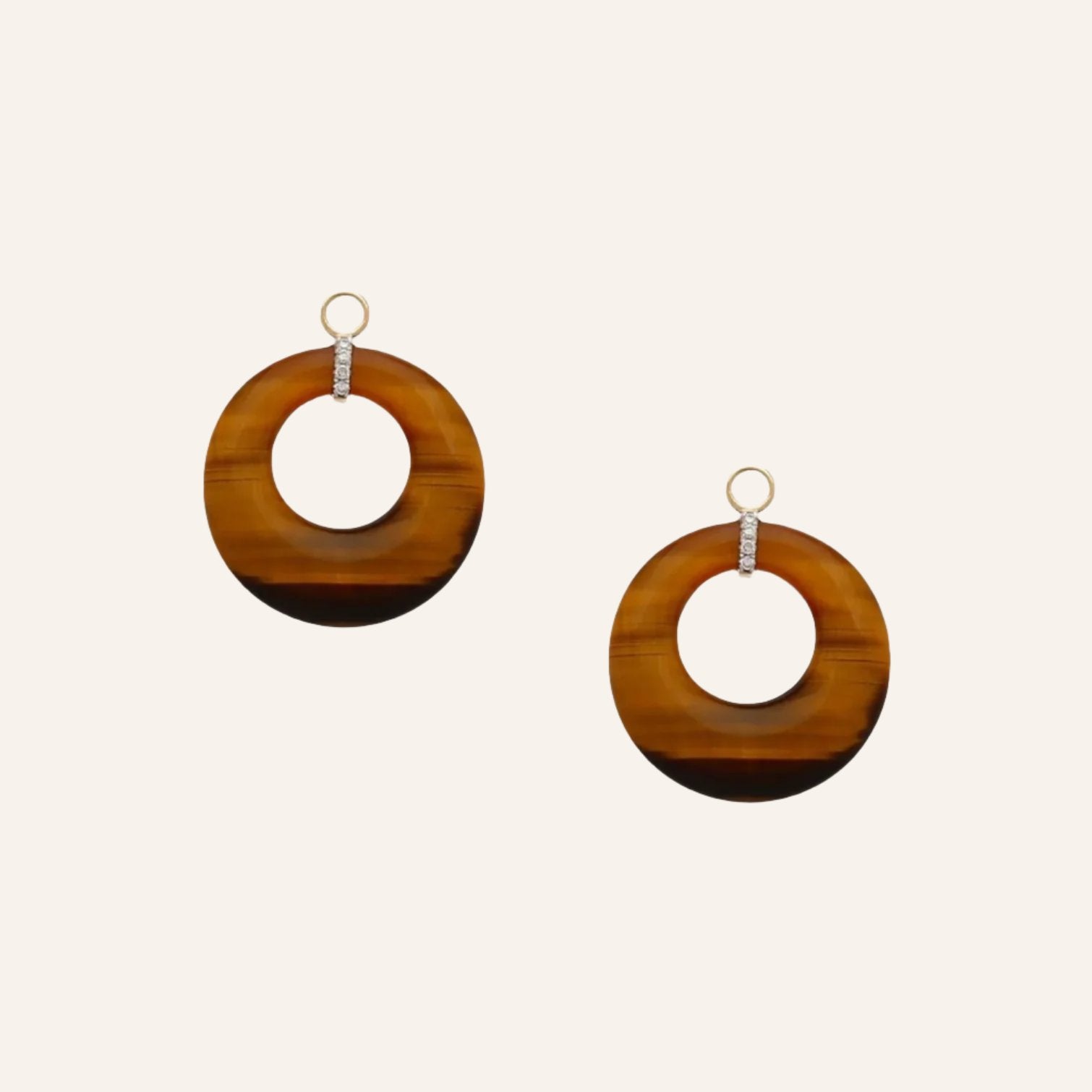 Mini Deco Tiger's Eye Earring Drops