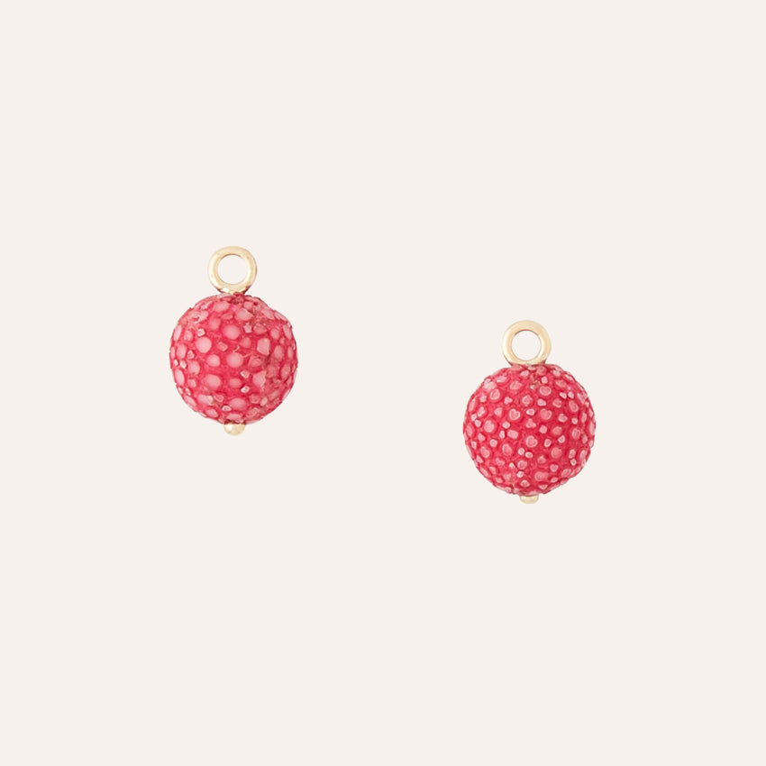 Victoire Pink Stingray 10mm Earring Drops
