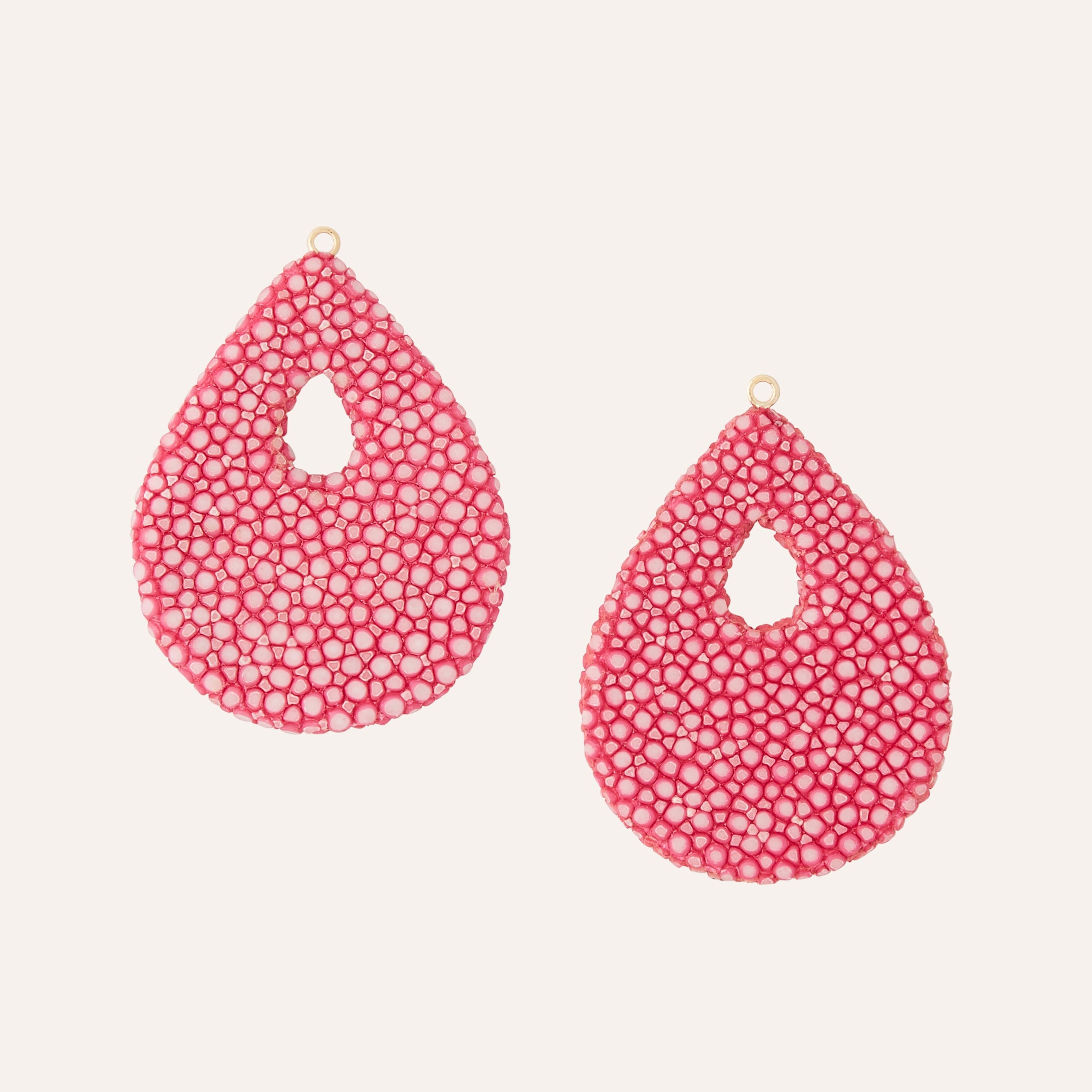 Small Hot Pink Stingray Earring Drops