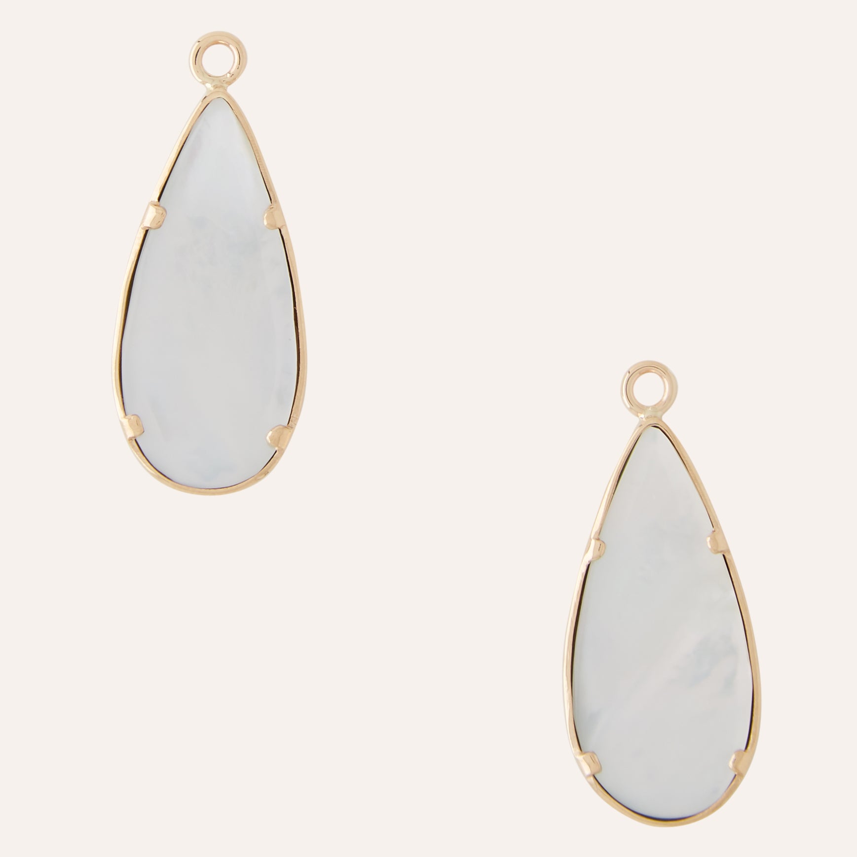 Blue Opal Fossil Teardrop Earring Drops