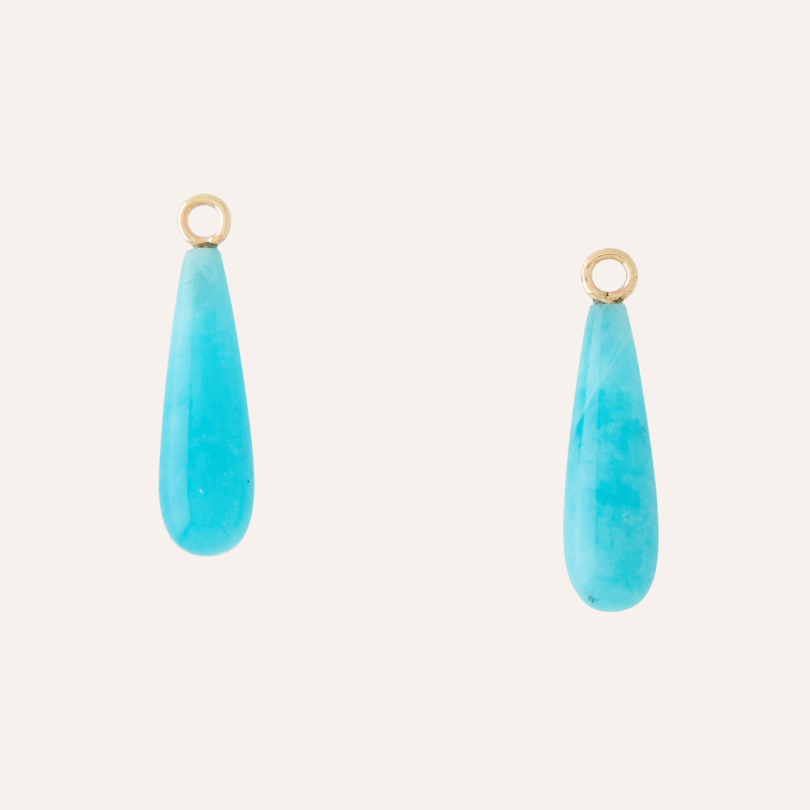 Amazonite 22mm Thin Teardrop Earring Drops