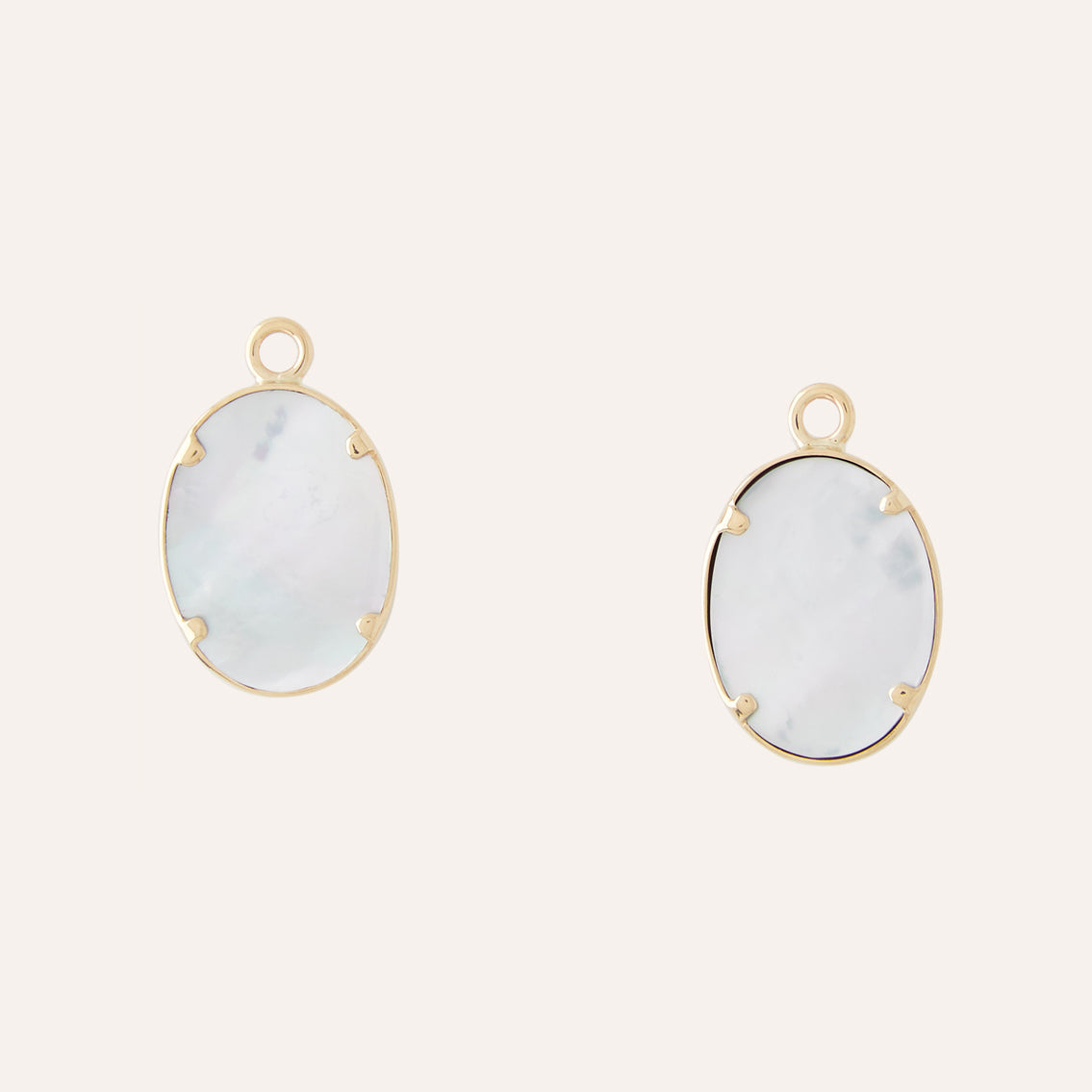 Phosphosiderite Oval Cabochon Earring Drops
