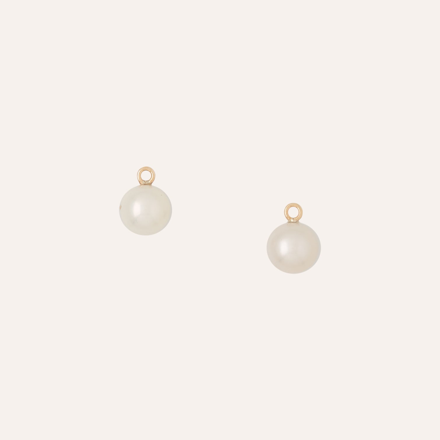 Freshwater White Pearl Round 10mm Earring Drops