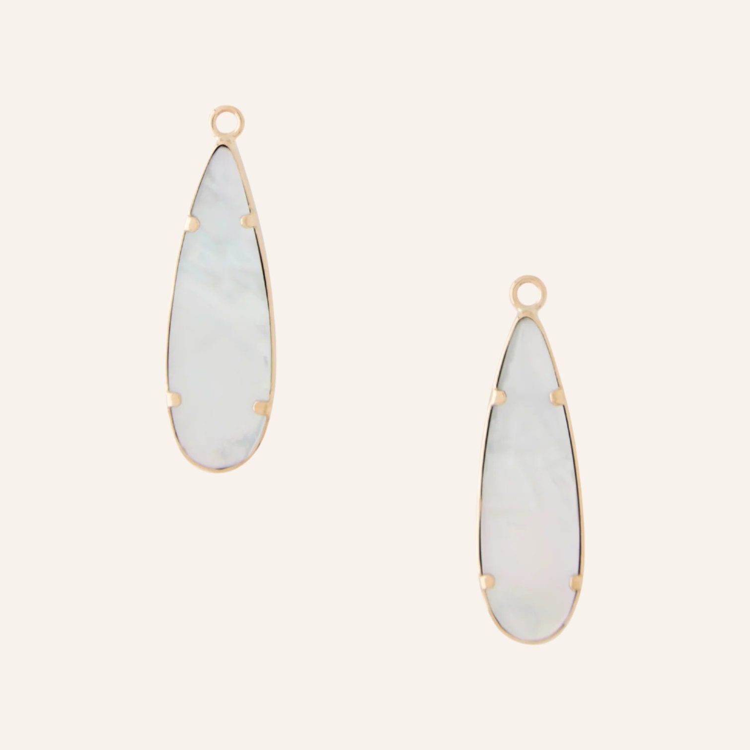 Opalized Petrified Wood Long Teardrop Earring Drops