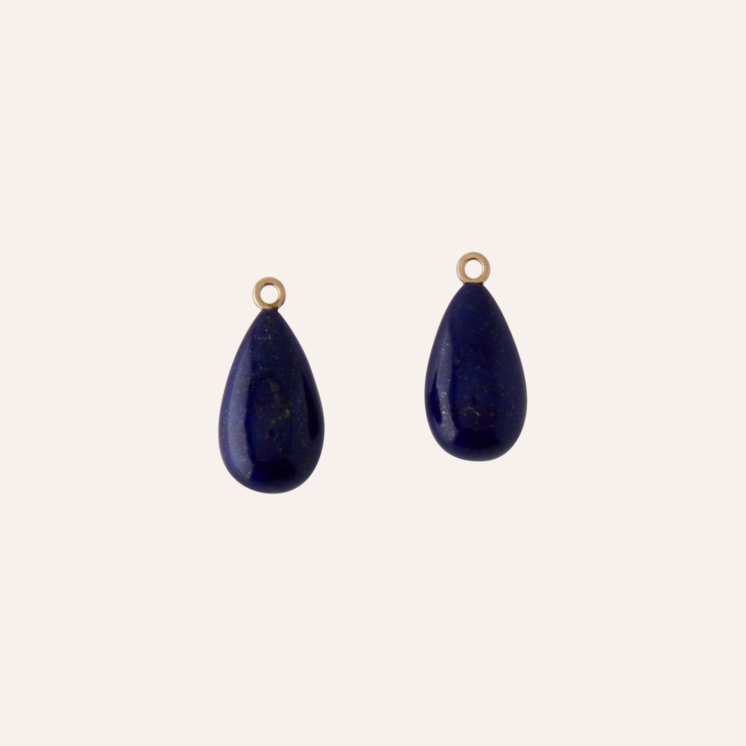 14K Blue Lapis Teardrop Earring Drops