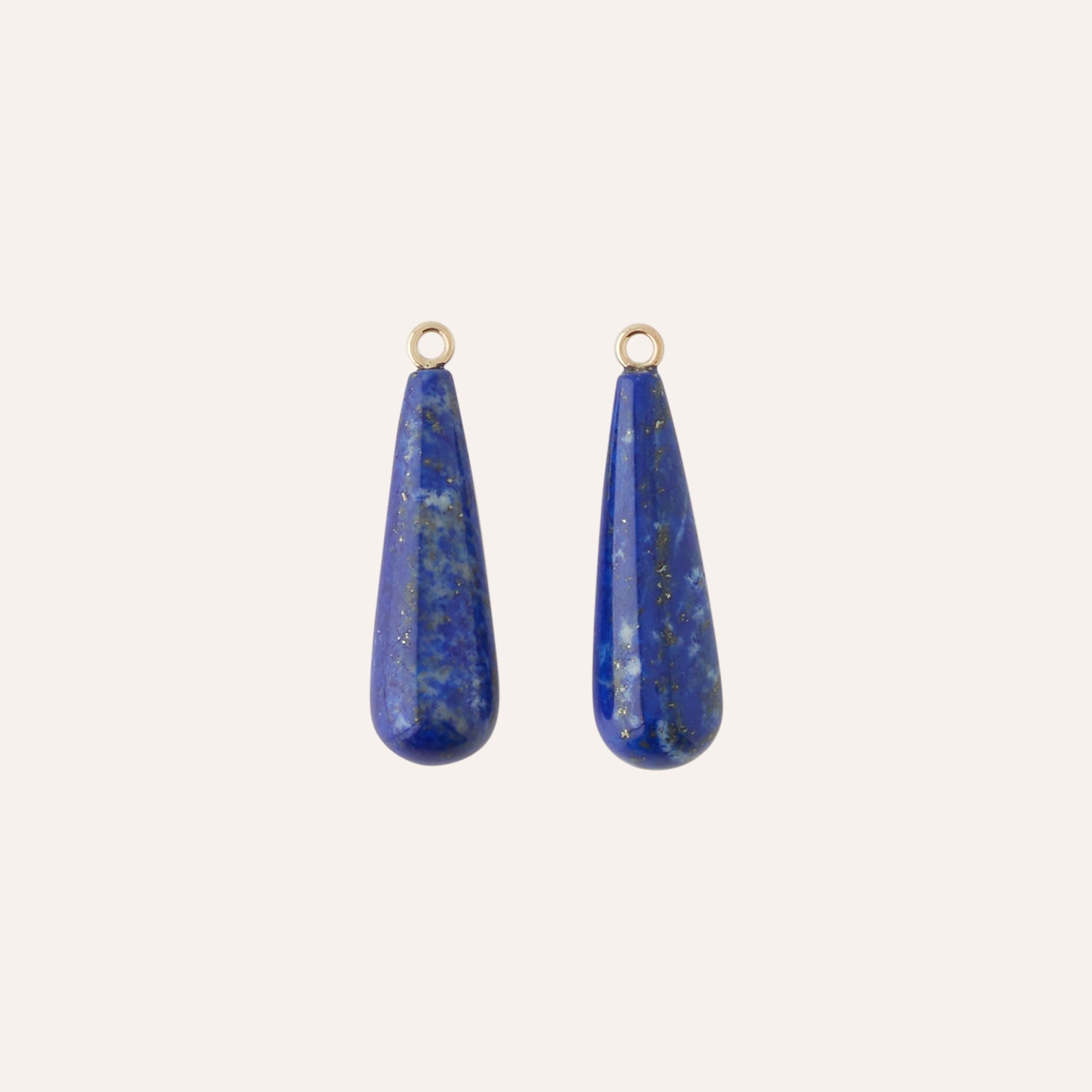 14K Large Lapis Teadrop Earring Drops