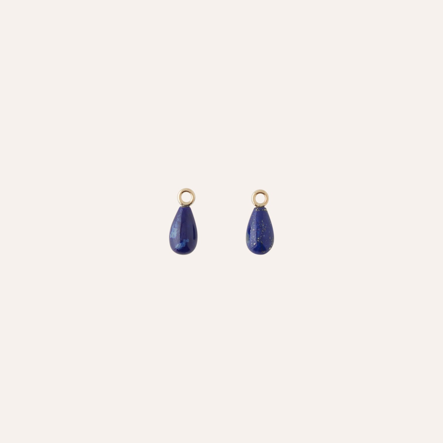 14K Small Lapis Teadrop Earring Drops