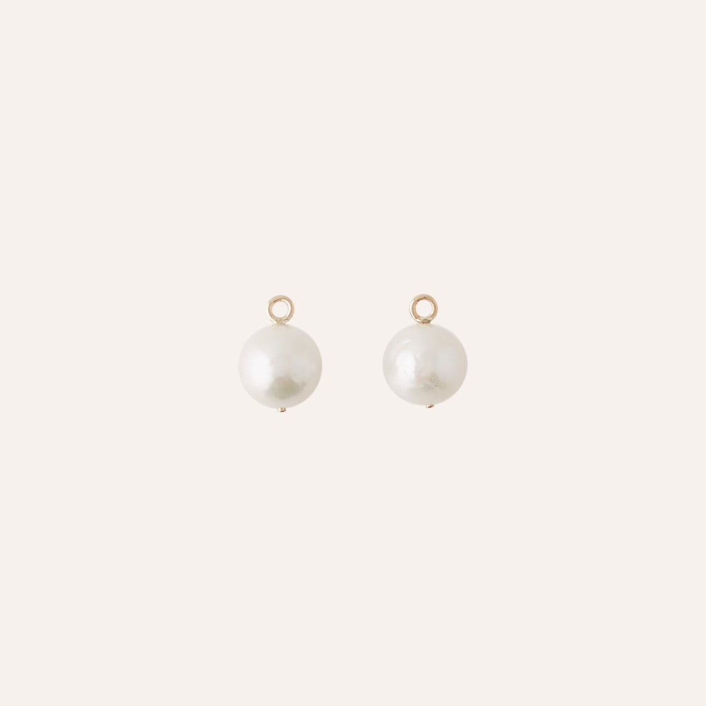 14K Freshwater Potato Pearl 10mm Earring Drops