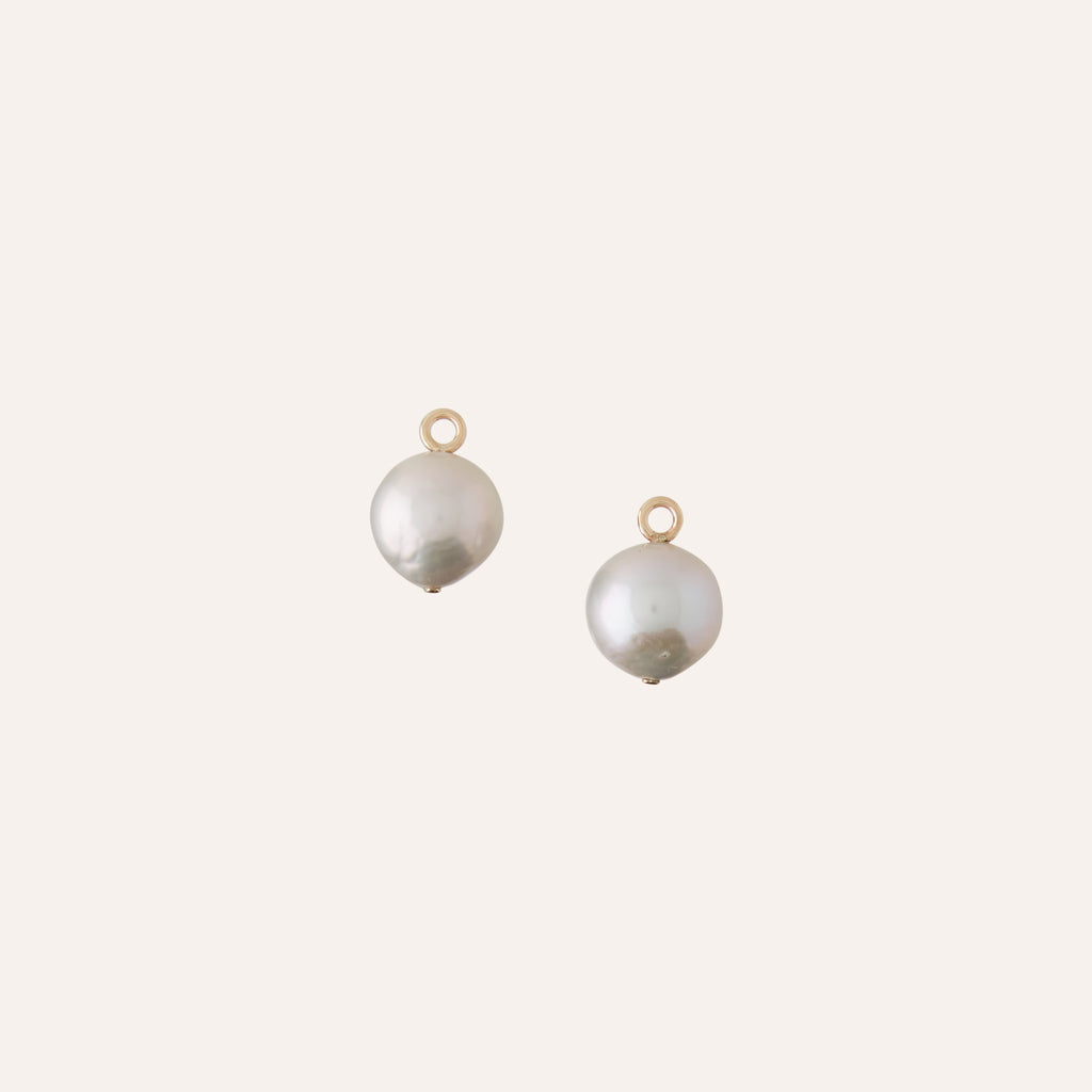 Freshwater Grey Baroque Pearl Drops