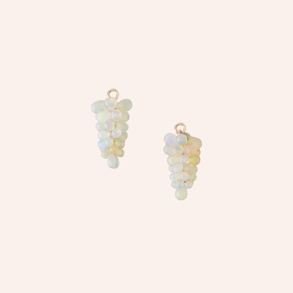 14K Opal Grape Bunch Drops