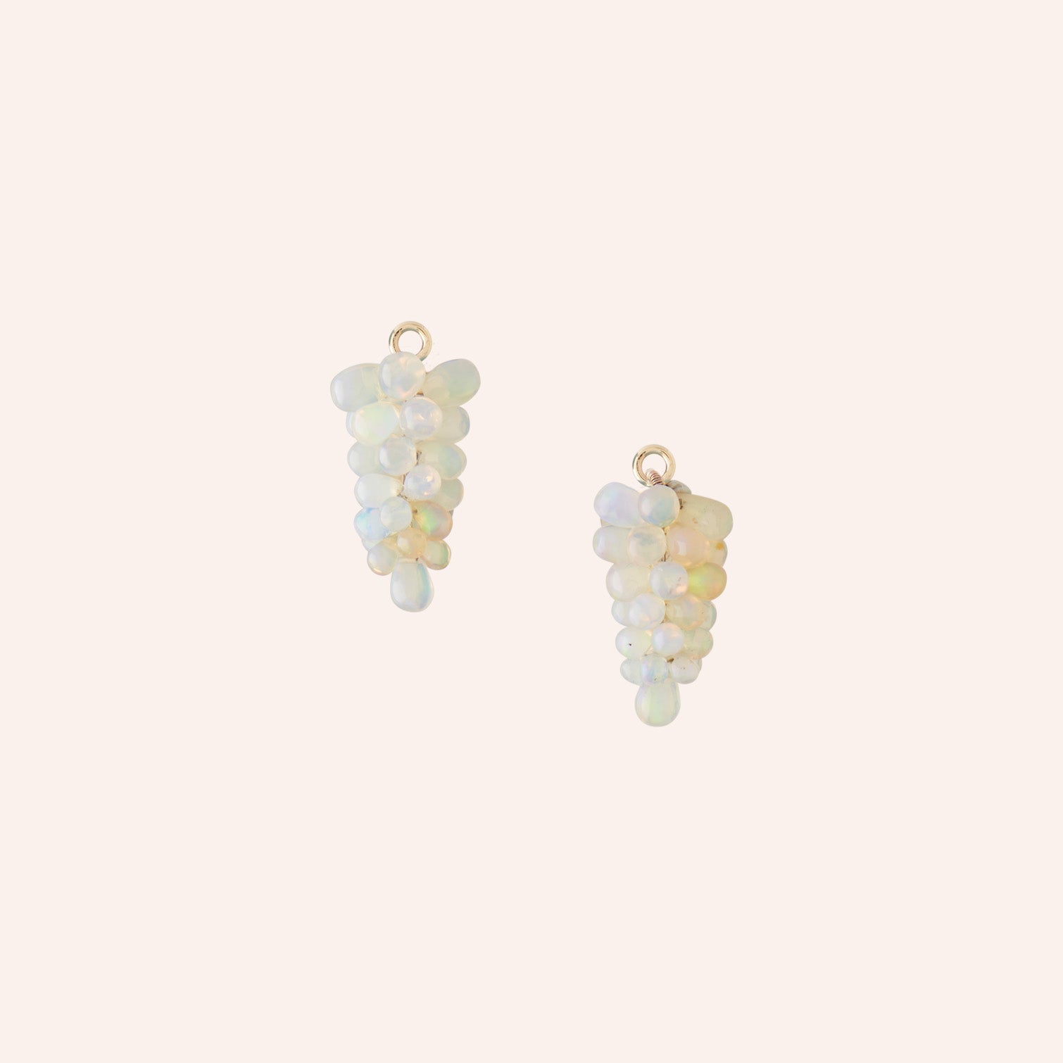 14K Opal Grape Bunch Drops