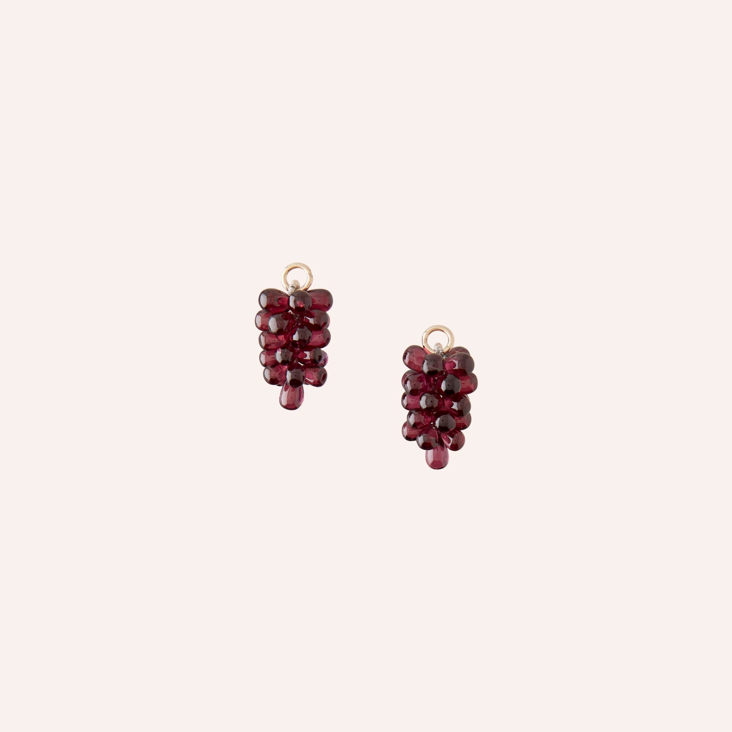 14K Purple Rhodolite Bunch Grape Drops
