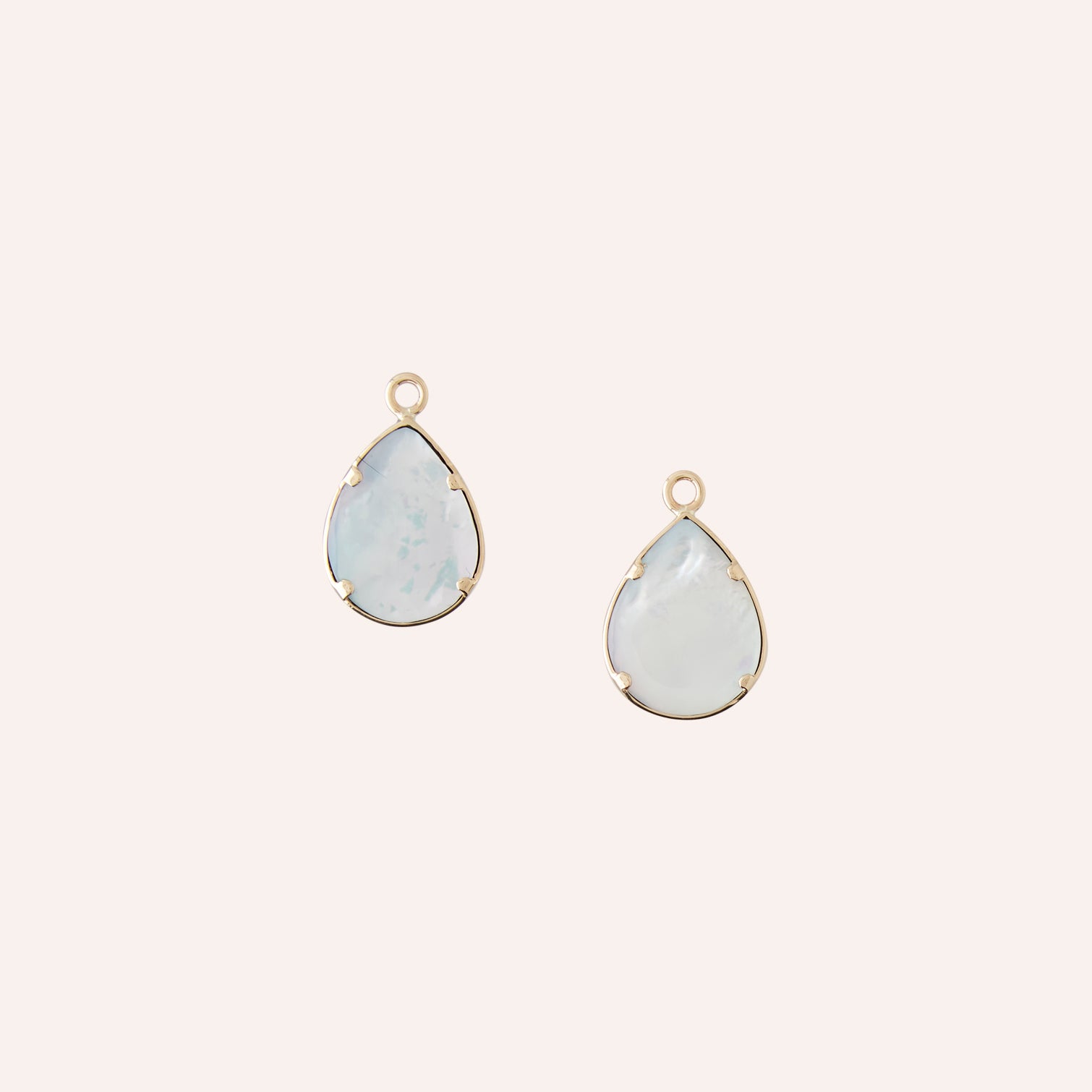 14K Bluebird Azurite Teardrop Drops