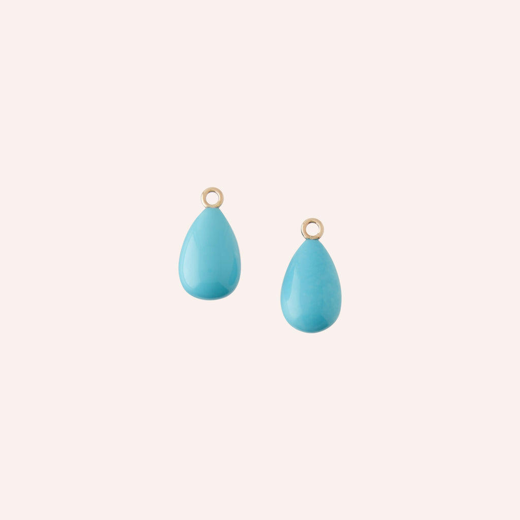 14K Sleeping Beauty Turquoise Drops