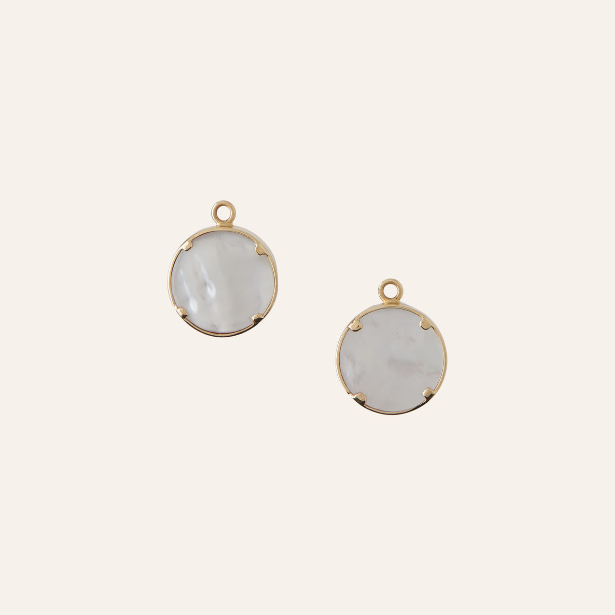 Guava Quartz Round Cabachon Drop