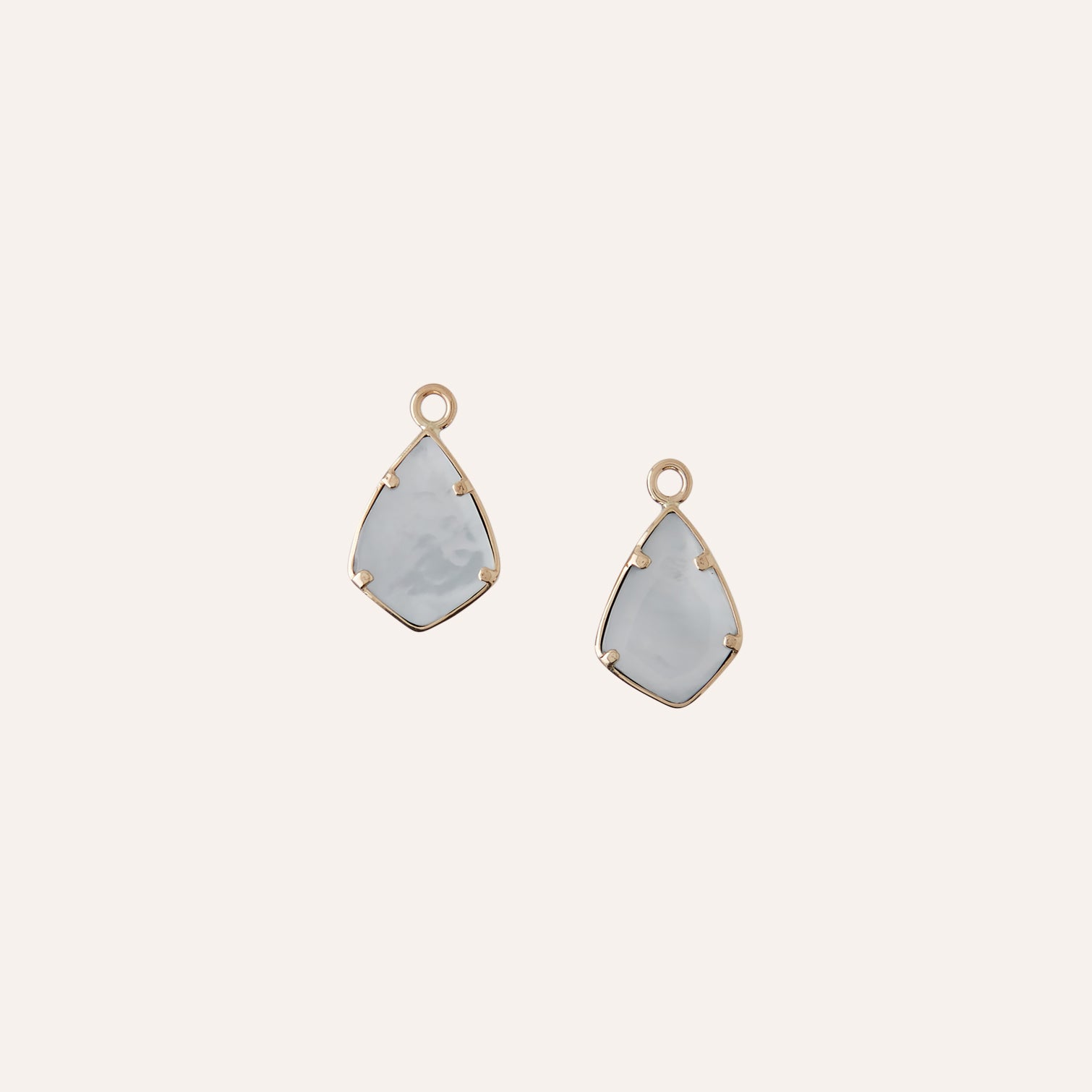 14K Blue Azurite Druzy Teardrop Drops