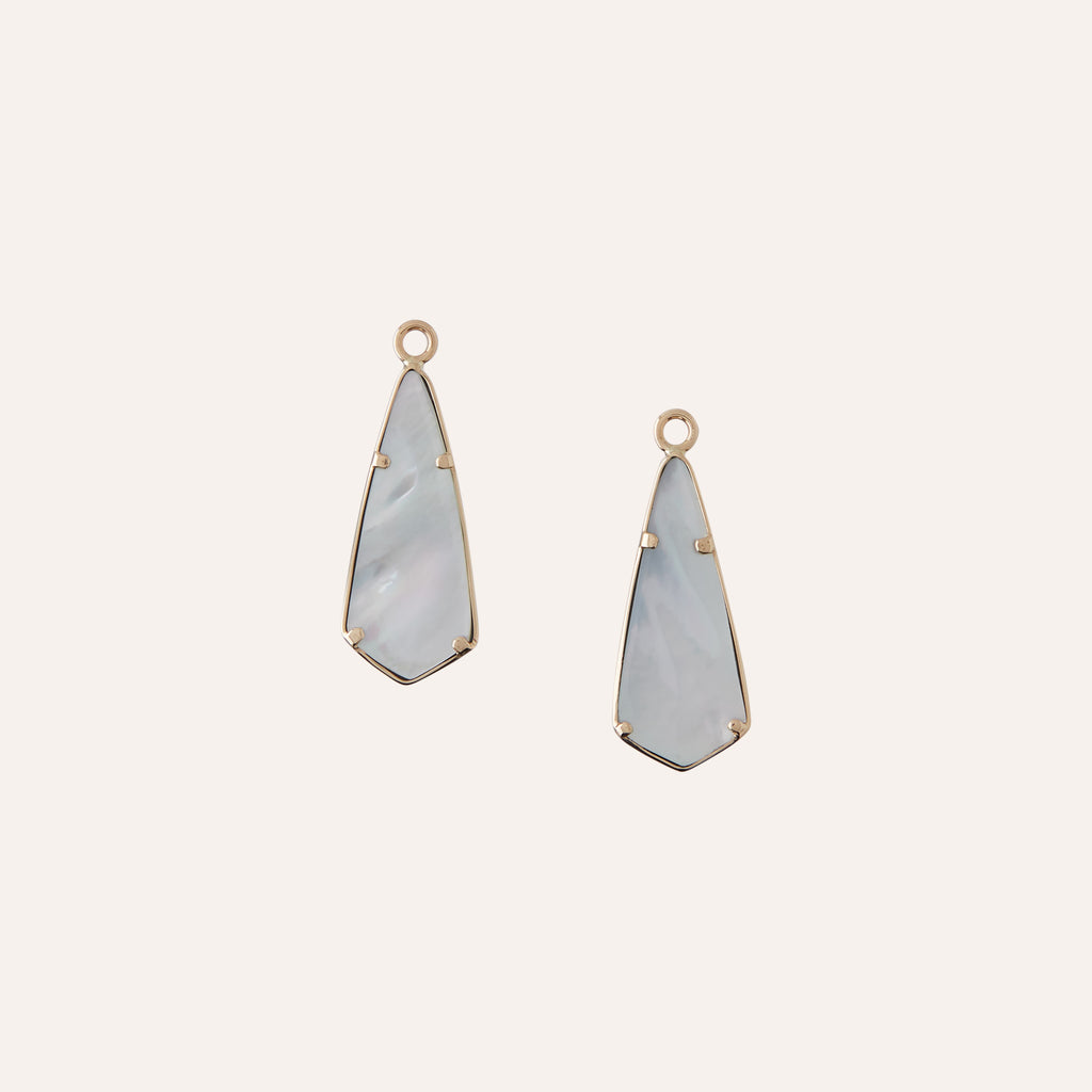 14K Blue Violane Long Prism Drops